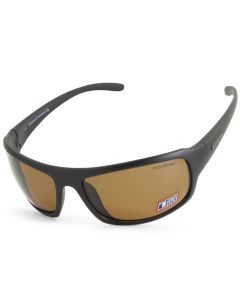 Dirty Dog Big Dog Satin Black/Brown Polarised Men's Sunglasses