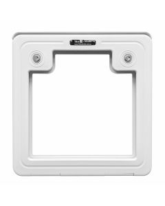 White Caravan Access Service Door