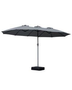 Mountview Patio Umbrella Twin Outdoor Garden Pool Sun Shade Stand Double-Sided
