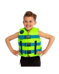 Jobe Lime Green Entry Level Nylon Kids 50N Life Jacket Vest One Size 30-40kg