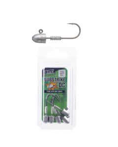 5 Pack of 1/4oz Size 2/0 Bite Science Substrike DC Jigheads with BKK Hooks