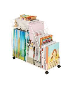 Mobile Storage Cart with Wheels for Desk Organization