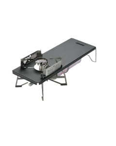 Portable Folding Camp Stove Rack Iron Black