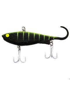 80mm Zerek Fish Trap Soft Vibe Lipless Crankbait Lure - Green Sunset