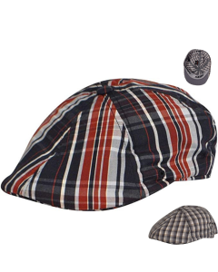 Kangol Plaid 504 Ivy Cap - Flexfit Summer Classic Newsboy Flat Hat K1359FA