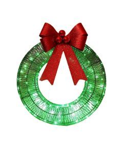 Outdoor Christmas Wreath with LED Lights