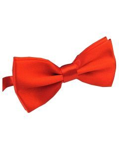 Mens Large Red Bow Tie (Pre-Tied Classic Formal Necktie)