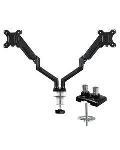 Traderight Monitor Stand Dual Arm TV Bracket Screen LED Holder Desk Freestanding