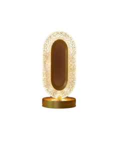 Modern Crystal Table Lamp with Color-Changing LED Lights