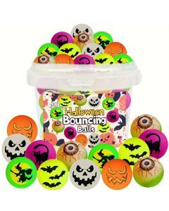 Glowing Halloween Bouncing Balls (48pcs)