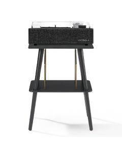 Victrola Eastwood II Turntable - Black + Entertainment Stand Bundle - Black
