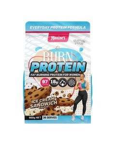Maxines Burn Protein Ice Cream Sandwich 900g