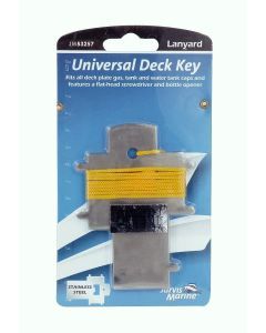 Jarvis Walker Marine Stainless Steel Universal Deck Key with Lanyard