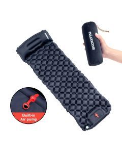Ultralight Camping Inflatable Mattress with Built-In Pump and Pillows