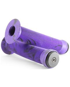 Endzone Handlz Smoke Pattern Manoplas Bike Grips 147mm Purple Smoke