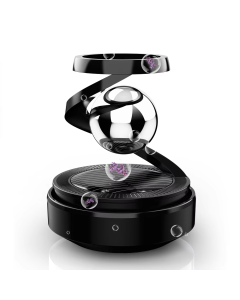 Solar-Powered Rotating Car Air Freshener–Suspension Perfume Diffuser Black