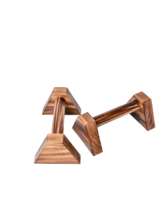 Wooden Push-Up Stands - Gym Exercise Bars for Chest Training