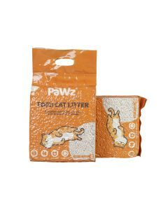 Pawz 2.5kg Tofu Cat Litter Clumping Flushable Fast Super Absorbent Natural x12