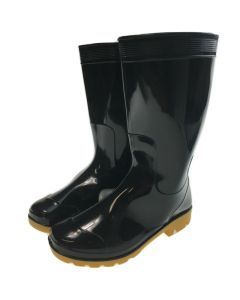 Work Gum Boots - Black (Classic Unisex Waterproof Rubber Rain Shoes)