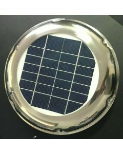 Chrome 2.5w Solar Power Ventilation Fan (requires sunlight to operate)