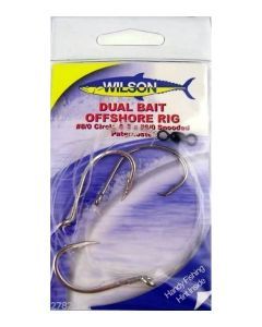 Wilson Live Dual Bait Offshore Rig - 8/0 Circle & 2 X 6/0 Snooded Paternoster
