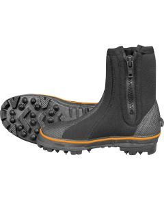 Mirage High Traction Neoprene Black Zip-up Work Boot with Storage Bag