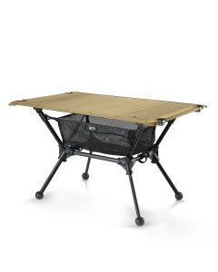 Camping Table with Mesh Storage Pouch Brown