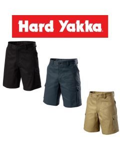 Hard Yakka Generation Y Mens Cotton Drill Cargo Work Shorts (Y05500)