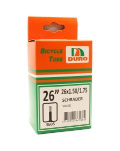 Duro 26 x 1.50/1.75 Bicycle Tyre Tube for 26" Inch Bikes Schrader Valve