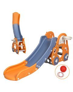 Bopeep Kid Slide Set Basketball Hoop Indoor Outdoor Playground Activity Center