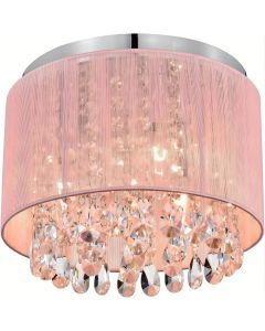 Crystal Chandelier Flush Mount Ceiling Light