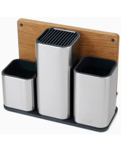 Joseph Joseph CounterStore Stainless Steel Kitchen Organiser with Chopping Board