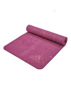 Adidas Premium 5mm Camo Sports Yoga Mat - Power Berry (Home & Gym)