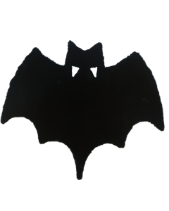 Black Bat-Themed Area Rug