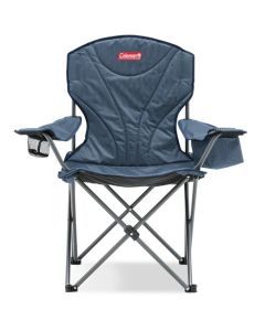 Coleman Chair Quad King Size Cooler Arm Blue (Wide)