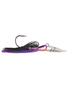 Zman 3/4oz Chatterbait Big Blade Skirted Jig Lure - PURPLE BLACK