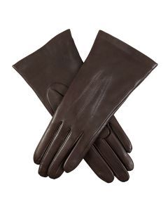 Dents Women’s Touchscreen Three-Point Cashmere-Lined Leather Gloves - Mocca Brown