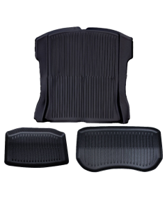 2023 Tesla Model 3 TPE Boot Trunk Liner Mat Set - 3PCs Front Rear Toolbox