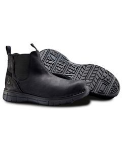 Wolverine Rigger Romeo Elastic Chelsea Steel Cap Boots - Black (Waterproof Shoes)