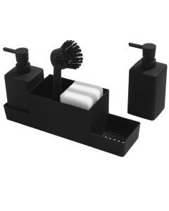 Double Soap Dispenser Set with Sponge Holder