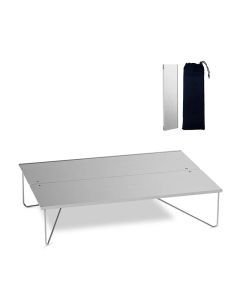Ultralight Mini Folding Camping Table Silver