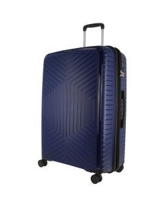 Pierre Cardin 65cm/89L Medium Hardshell Suitcase - Navy (Travel Luggage)