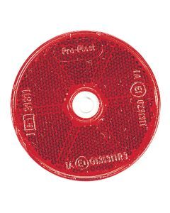 Narva 84012BL Red Retro Reflector with Central Fixing Hole
