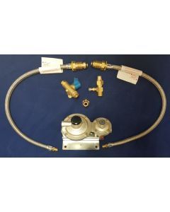 3/8" Dual Regulator Kit 290mj with Twin Pigtails & a 5/16" Adaptor