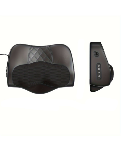 Cordless 3D Kneading Massage Pillow with Heat(Black)
