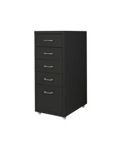 Levede 5 Drawer Office Cabinet Drawers Storage Cabinets Steel Rack Home Black