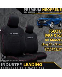 Isuzu MU-X RJ Premium Neoprene 2x Front Seat Covers