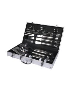 Moyasu 18 Pcs BBQ Tool Set Stainless-Steel Outdoor Barbecue Accessory Grill Cook