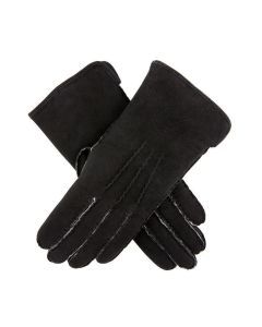Dents Hannah Womens Hand Sewn Lambskin Premium Gloves - Black (Ladies)