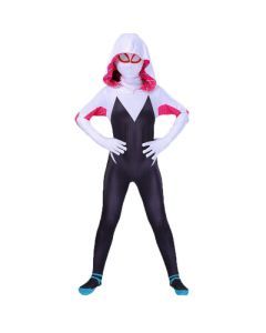 Spiderman Costume Bodysuit for Kids Spandex Zentai Halloween Cosplay Jumpsuit 3D Style